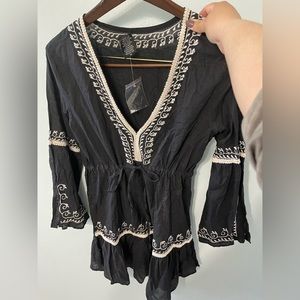 Beach coverup mini dress